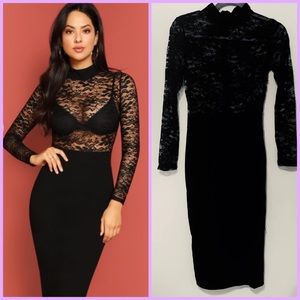 Elegant fashion black dress